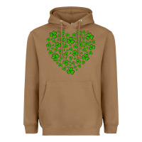 Toasted Coconut shamrock heart Heavyweight Hoodie - Artiststas