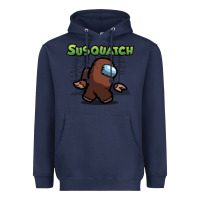 Navy susquatch gift nature Heavyweight Hoodie - lanVoArt