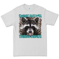 Dove Grey sweet but will throw hands Premium Tee - Artiststas