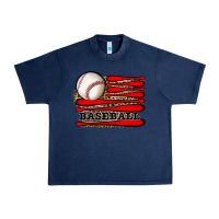 Navy leopard baseball flag Urban Heavy Tee - JahusDesignShop