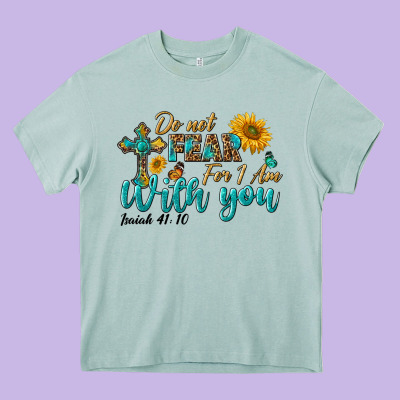 Do Not Fear For I Am With You Heavy Core Tee Designed By Bundleandbundleshop