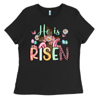 Black he is risen Ladies Tee - Artiststas