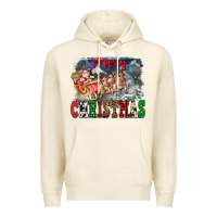 Sandshell Merry Christmas Santa Sleigh Premium Hoodie - FaDigitalArtStudio