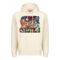 Tofu Merry Christmas Santa Sleigh Premium Hoodie - FaDigitalArtStudio