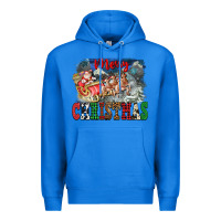 True Royal Merry Christmas Santa Sleigh Premium Hoodie - FaDigitalArtStudio