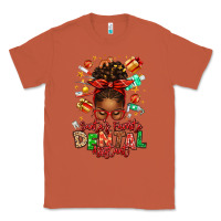 Copper Santa's Favorite Dental Assistant Afro Messy Bun Classic Tee - texasbilliewilder