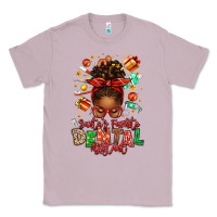 Lilac Santa's Favorite Dental Assistant Afro Messy Bun Classic Tee - texasbilliewilder