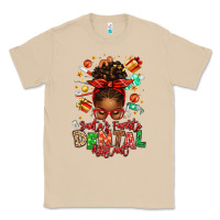 Mushroom Santa's Favorite Dental Assistant Afro Messy Bun Classic Tee - texasbilliewilder