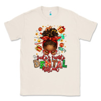 Natural Santa's Favorite Dental Assistant Afro Messy Bun Classic Tee - texasbilliewilder