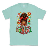 Seafoam Santa's Favorite Dental Assistant Afro Messy Bun Classic Tee - texasbilliewilder