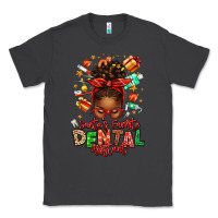 Smoke Santa's Favorite Dental Assistant Afro Messy Bun Classic Tee - texasbilliewilder