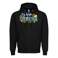 Black boy grandma Zipper Hoodie - CowhideDigitalArt