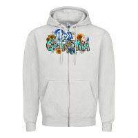 Dove Grey boy grandma Zipper Hoodie - CowhideDigitalArt