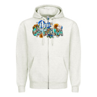 Oatmeal Heather boy grandma Zipper Hoodie - CowhideDigitalArt