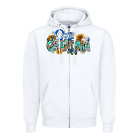 White boy grandma Zipper Hoodie - CowhideDigitalArt