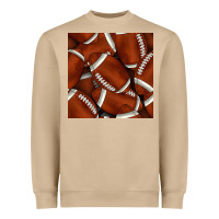 Mushroom american football seamless pattern Heavyweight Sweatshirt - BundleAndBundleShop