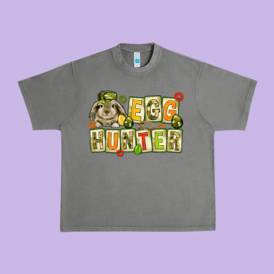 Egg Hunter With Camouflage Plate Letters Easter Urban Heavy Tee Designed By Howdyjamesfarm