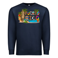 Navy puerto rico Premium Sweatshirt - Artiststas
