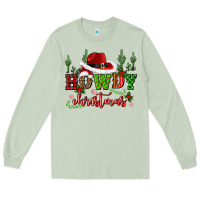Matcha howdy christmas cowboy hat Long Sleeve Tee - CowGirlArtShop