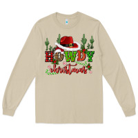 Mushroom howdy christmas cowboy hat Long Sleeve Tee - CowGirlArtShop