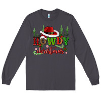 Smoke howdy christmas cowboy hat Long Sleeve Tee - CowGirlArtShop