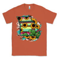 Copper Missouri Map Sunflower Cactus Serape Classic Tee - RanaPortraitStore