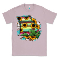 Lilac Missouri Map Sunflower Cactus Serape Classic Tee - RanaPortraitStore