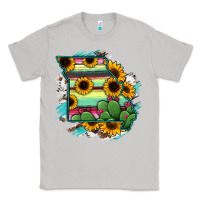 Moon Dust Missouri Map Sunflower Cactus Serape Classic Tee - RanaPortraitStore