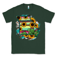 Sports Green Missouri Map Sunflower Cactus Serape Classic Tee - RanaPortraitStore