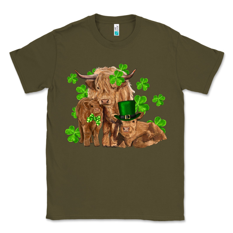 St Patricks Day Cow Family Classic Tee by RanaPortraitStore | Teevron
