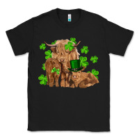 Black st patricks day cow family Classic Tee - RanaPortraitStore