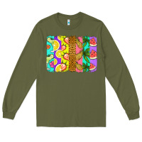 Army Green summer brushstroke Long Sleeve Tee - Jasminsmagicworld