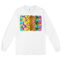 White summer brushstroke Long Sleeve Tee - Jasminsmagicworld