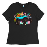 Black monster truck easter Ladies Tee - Artiststas