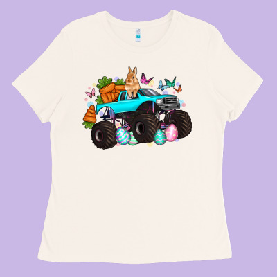 Monster Truck Easter Ladies Tee Designed By Artiststas
