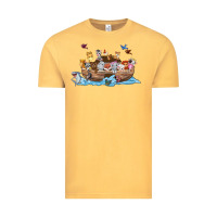 Vintage Mustard noahs ark Vintage Tee - texasbilliewilder