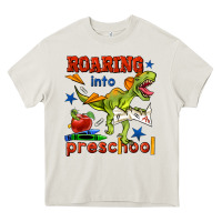 Cream roaring into preschool Heavy Core Tee - BundleAndBundleShop