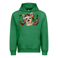 Emerald christmas chihuahua joy Urban Hoodie - BarkalooDesign