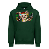 Forest Green christmas chihuahua joy Urban Hoodie - BarkalooDesign