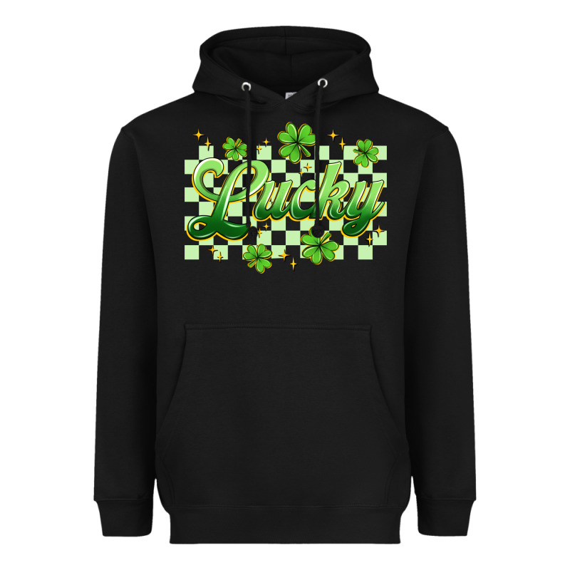 Checkered Lucky Heavyweight Hoodie by Artiststas | Teevron