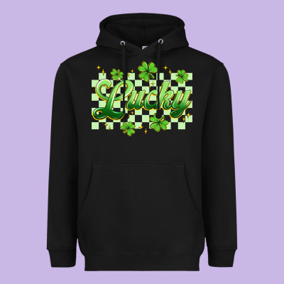 Checkered Lucky Heavyweight Hoodie Designed By Artiststas