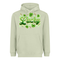 Matcha checkered lucky Heavyweight Hoodie - Artiststas