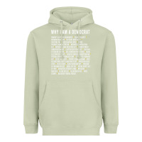 Matcha Why I am a Democrat cool political outfit for democrats Long Sleeve Heavyweight Hoodie - lanVoArt
