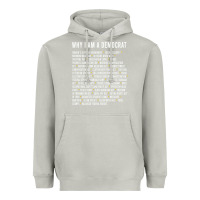 Moon Dust Why I am a Democrat cool political outfit for democrats Long Sleeve Heavyweight Hoodie - lanVoArt
