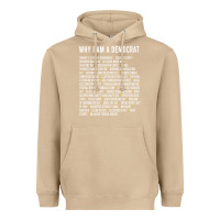 Mushroom Why I am a Democrat cool political outfit for democrats Long Sleeve Heavyweight Hoodie - lanVoArt