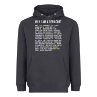 Smoke Why I am a Democrat cool political outfit for democrats Long Sleeve Heavyweight Hoodie - lanVoArt