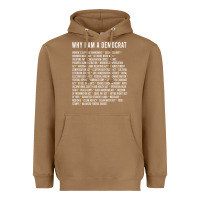 Toasted Coconut Why I am a Democrat cool political outfit for democrats Long Sleeve Heavyweight Hoodie - lanVoArt