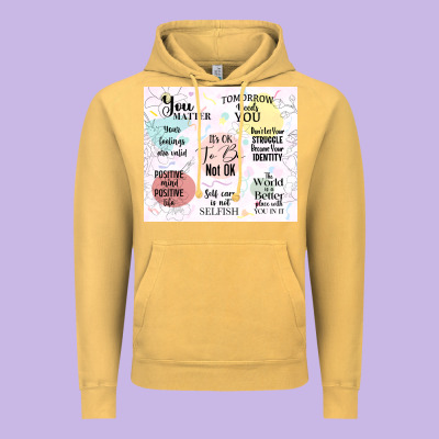 It's Ok To Be Not Ok Vintage Hoodie Designed By Tumblerdesignbyshophia