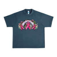 Midnight Navy Cancer ribbon rainbow Cancer Awareness Urban Heavy Tee - HowdyJamesFarm