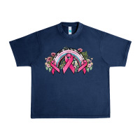 Navy Cancer ribbon rainbow Cancer Awareness Urban Heavy Tee - HowdyJamesFarm